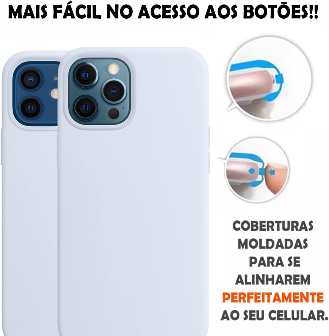 Capinha Colorida Compatível com iPhone 12 PRO Case Slim Flexível  2