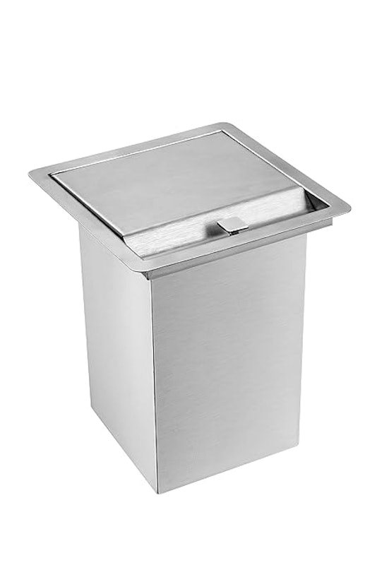 Lixeira Quadrada Pia Cozinha Embutir 5 L 1