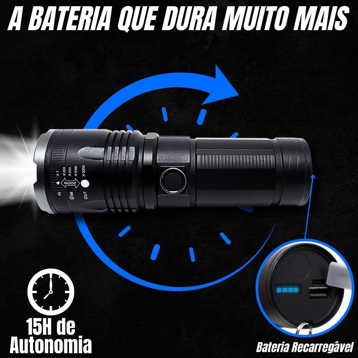 Lanterna Tática Sabre de Luz 3