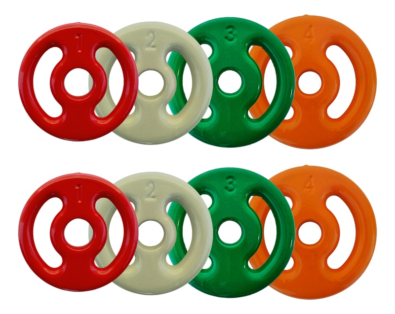 Kit Anilhas Emborrachadas 20 kg 1