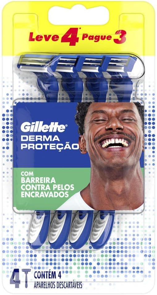 Aparelho de Barbear Descartável Gillette Derma Proteção 1