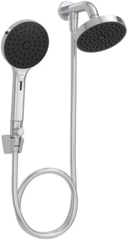 Chuveiro Redondo de Parede 12,6 cm com Desviador Flex Cromado 1