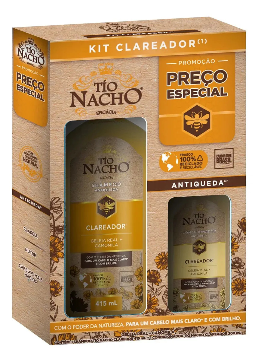 Kit Shampoo + Condicionador Clareador Antiqueda  1