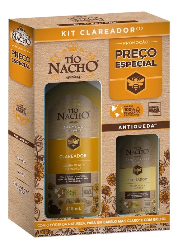 Kit Shampoo + Condicionador Clareador Antiqueda 1
