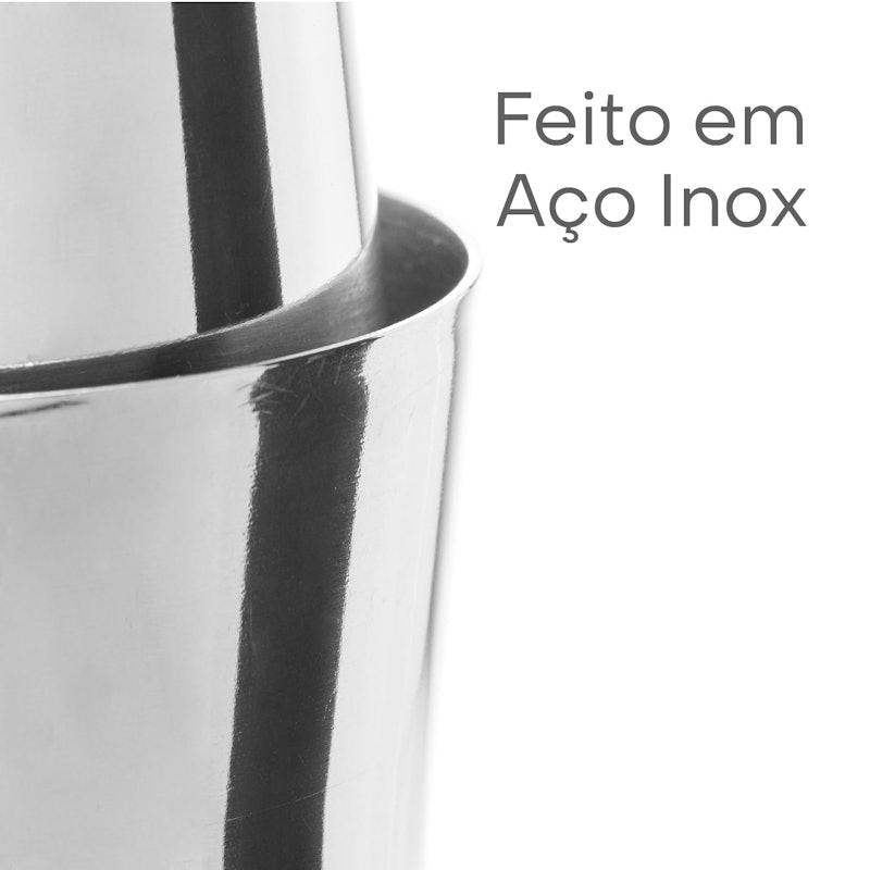 Kit Coqueteleira de Aço Inox Profissional 2