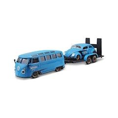 Miniatura Volkswagen Van Samba + Beetle