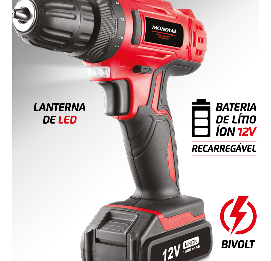 Parafusadeira e Furadeira Power Tools 5