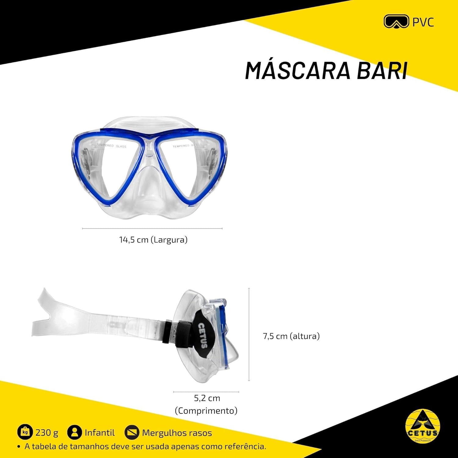 Máscara Cetus Bari 4