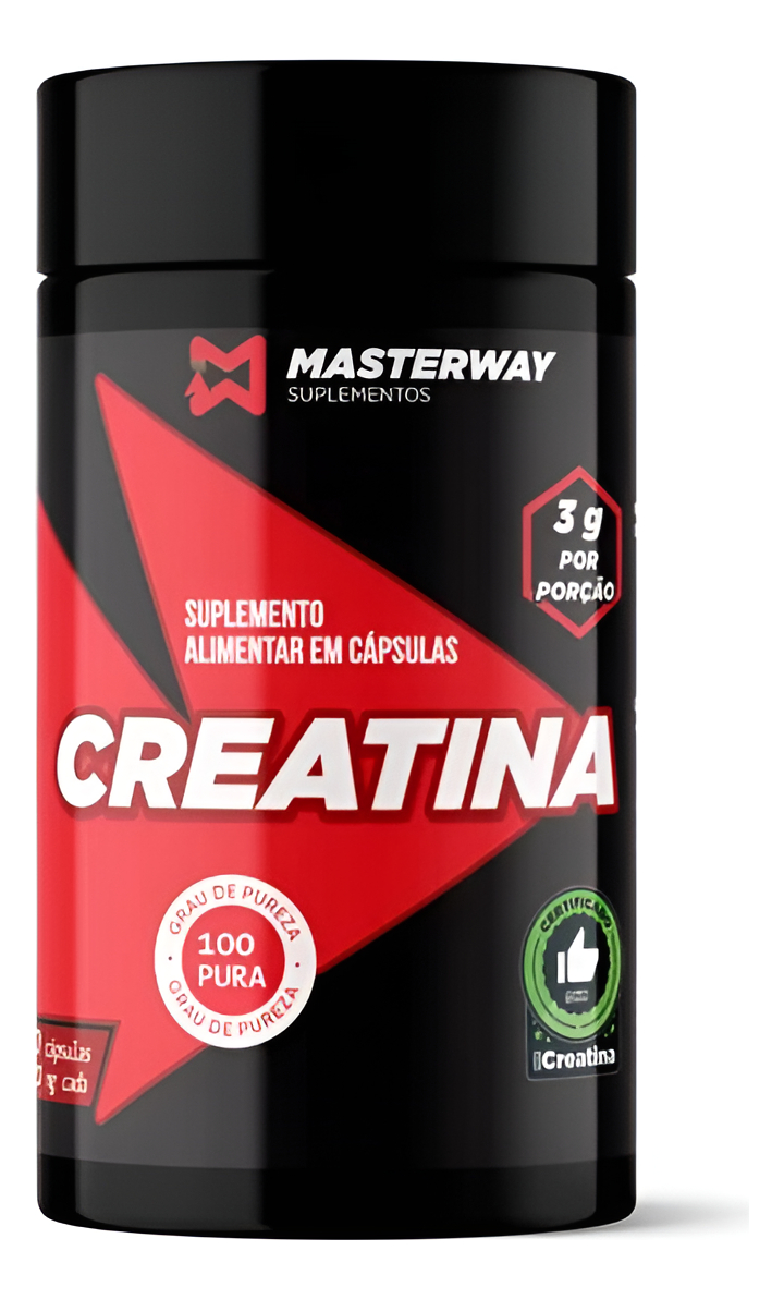Creatina em Cápsulas Masterway Suplementos 1