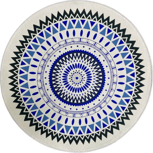 Tapete Redondo Estampa Mandala para Quarto ou Sala 2