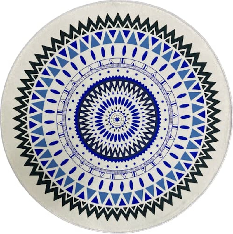 Tapete Redondo Estampa Mandala para Quarto ou Sala 2