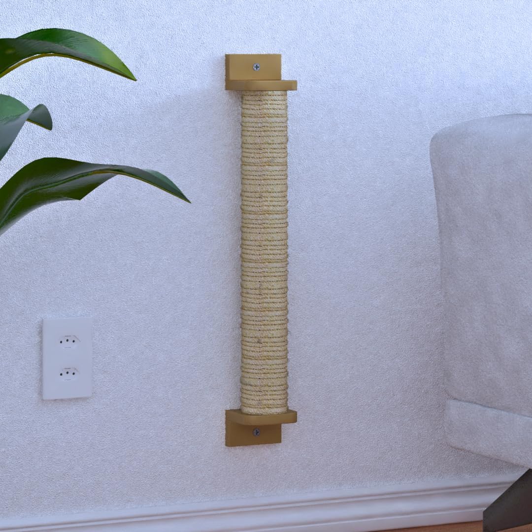 Arranhador para Gatos de Parede Vertical com Sisal Mdf 60cm 3