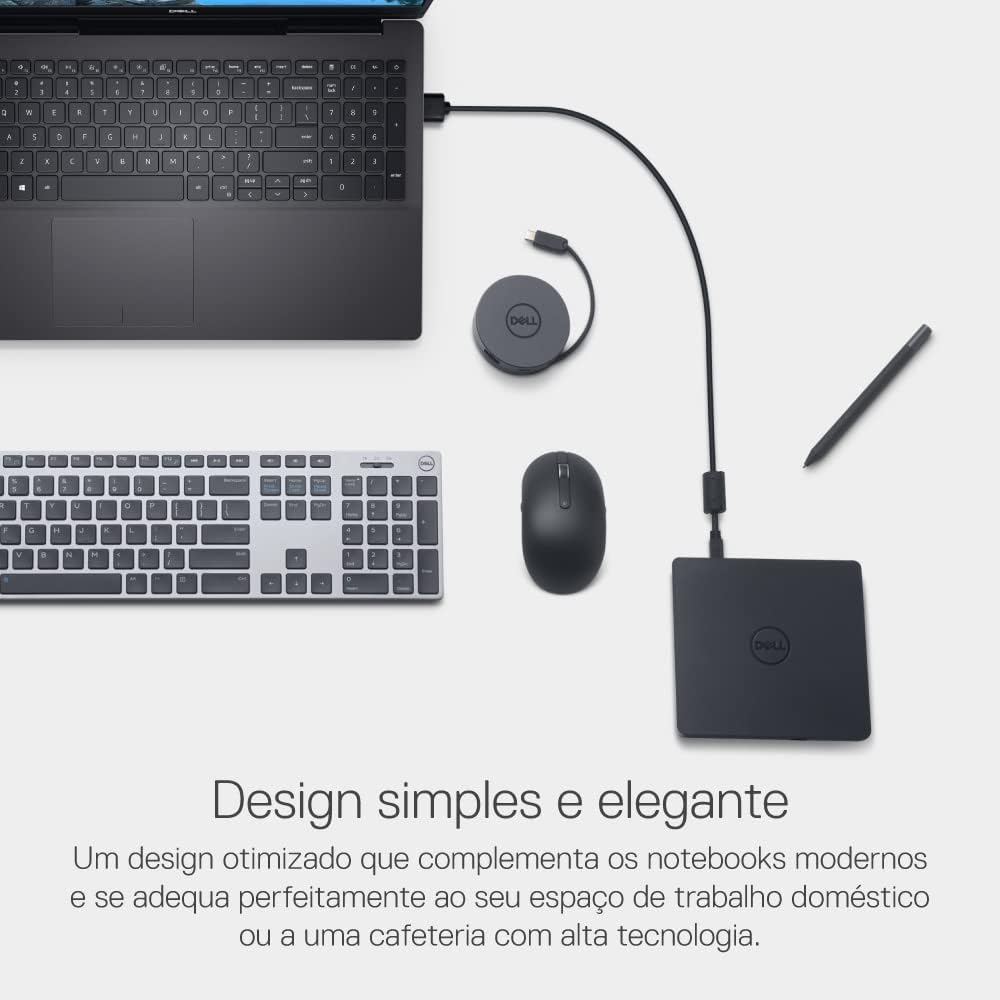 Unidade USB Fina de DVD +/- RW Dell 5