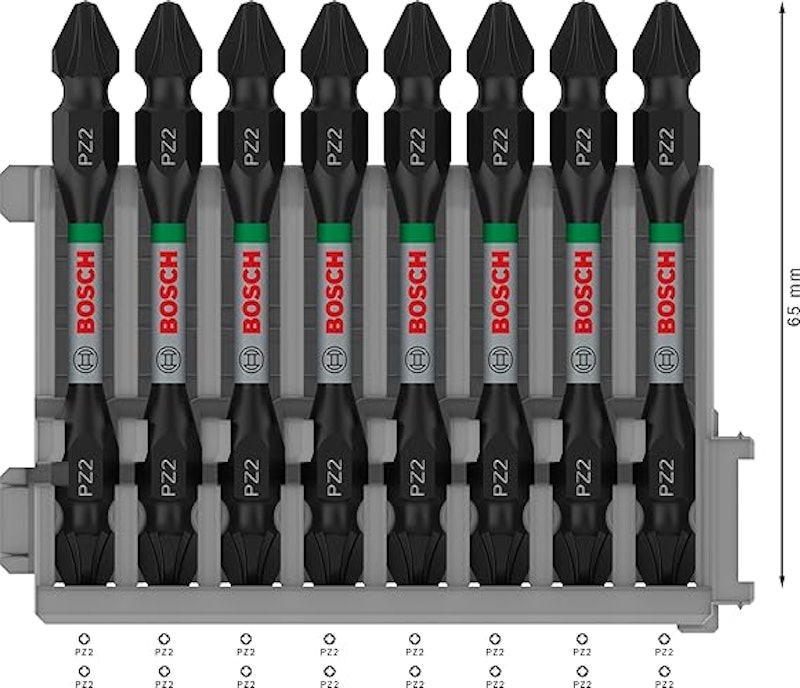 Jogo Bits Bosch Pro Phillips Impact Duplo 65 mm 8 un 3