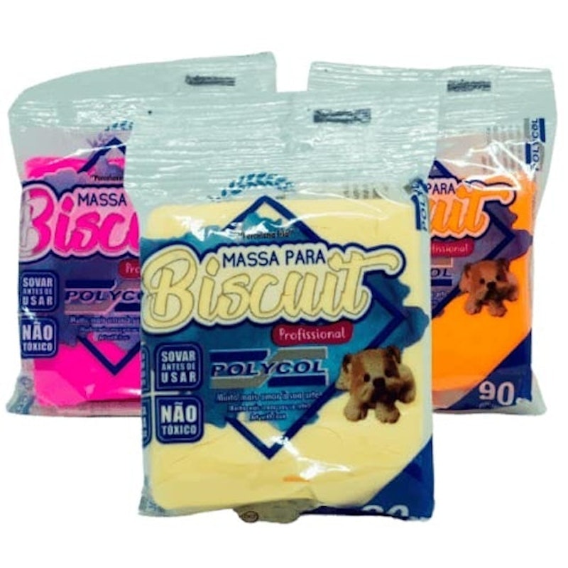 Massa para Biscuit Branca Polycol 3
