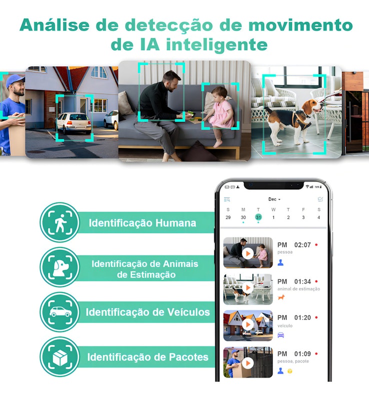 Câmera de Segurança Wi-Fi Externa Vision Well 3
