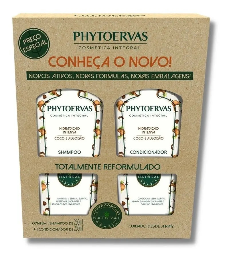 Kit Shampoo + Condicionador Hidratação Intensa – Coco e Algodão 2