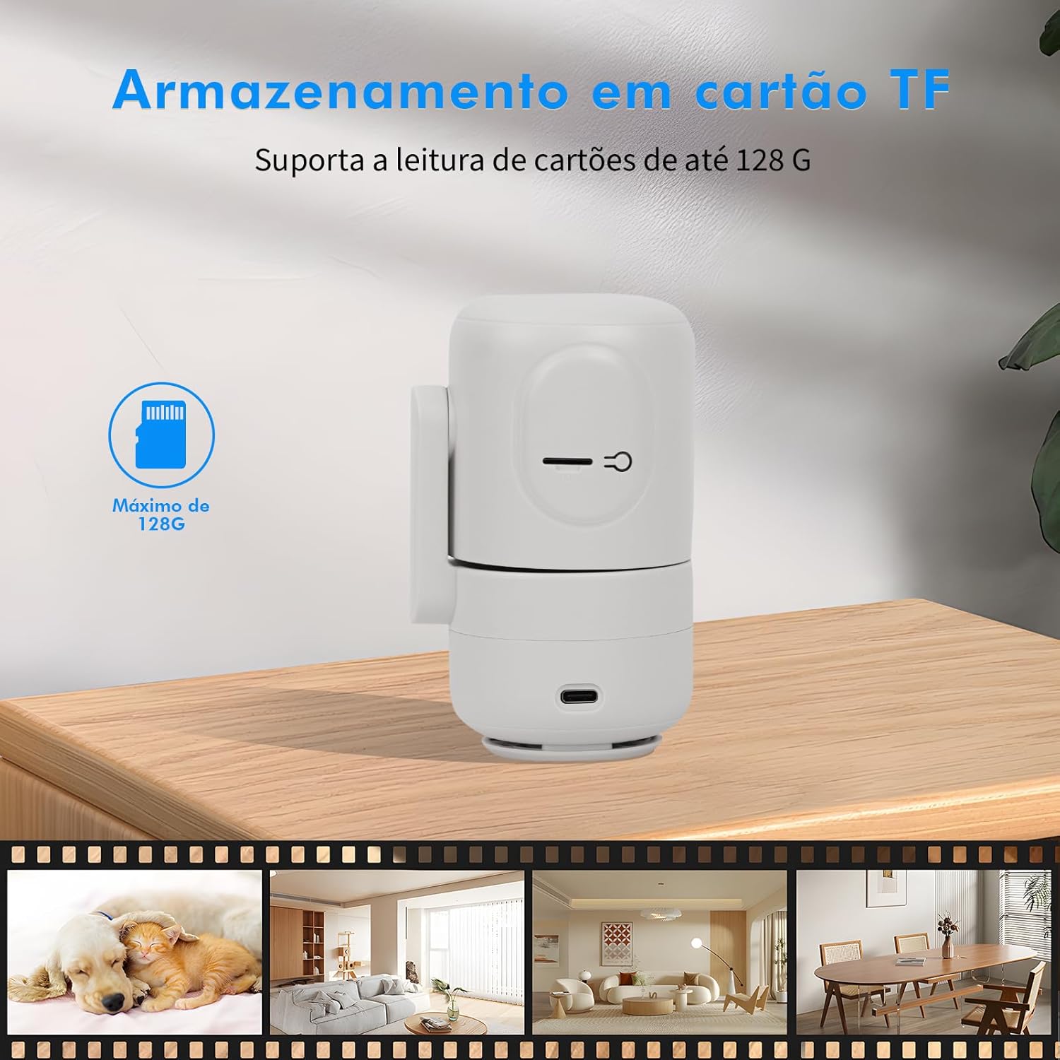 Câmera de Segurança Wi-Fi 4 MP com Áudio Bidirecional 5