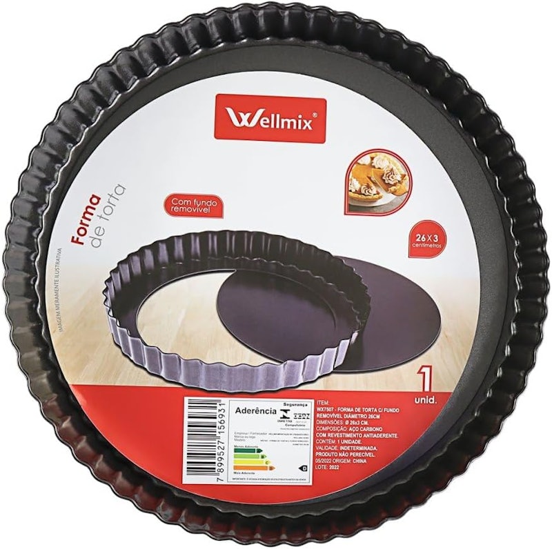 Kit 2 Forma de Torta Redonda com Fundo Removível Antiaderente 1