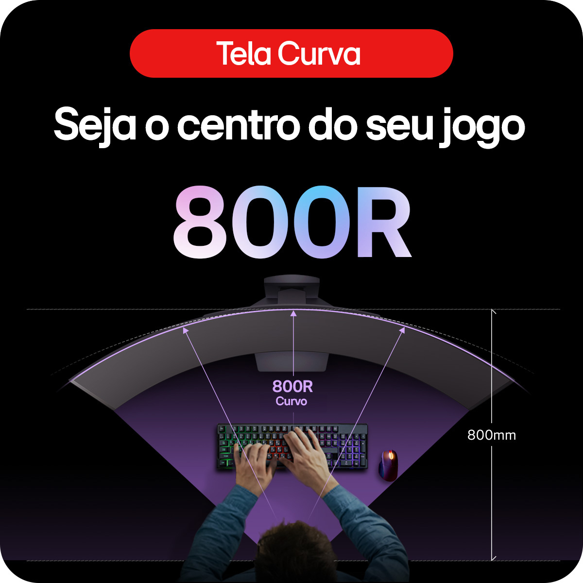 Monitor Gamer LG UltraGear OLED Curvo Tela OLED 45” 3