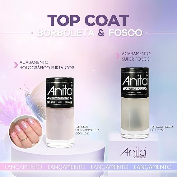 Top Coat Efeito Borboleta 2