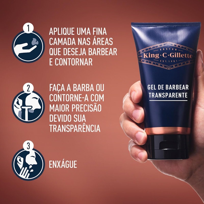Gel de Barbear King C. Gillette 5