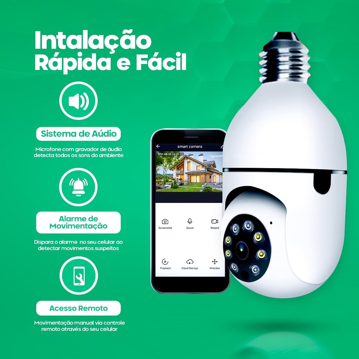 Cãmera IP Inteligente Alpha Ecom 4