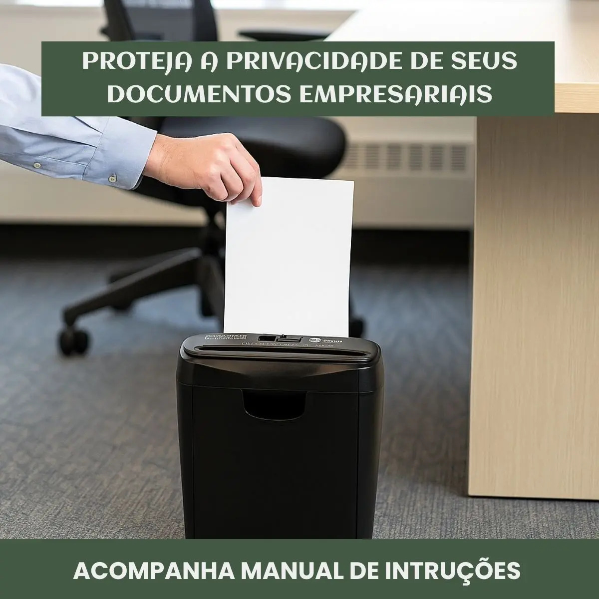 Fragmentadora Papel e Cartão Corta em Tiras 3