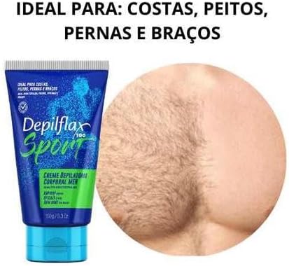 Creme Depilatório Depilflax Corporal Men Sport 2