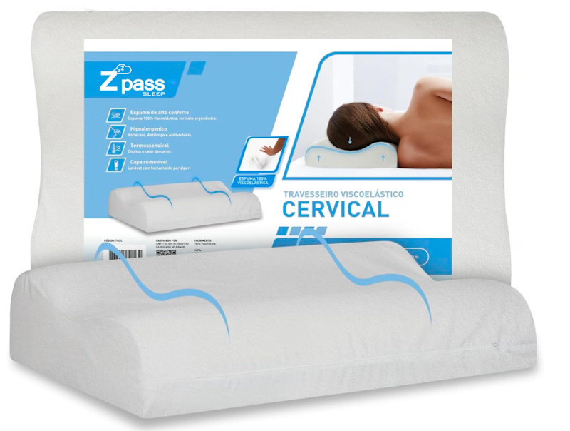 Travesseiro Nasa Ortopédico Cervical 1