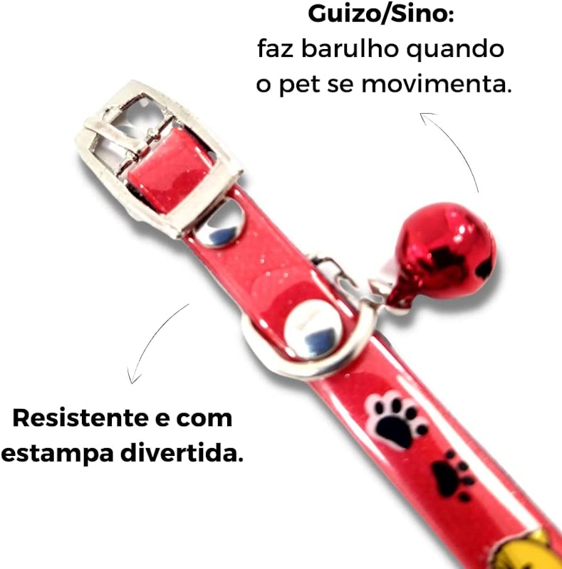 Coleira para Gatos Cartoon Colors com Guizo 2