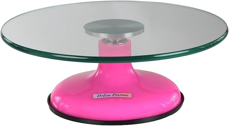 Bailarina para Bolo Giratória 35 cm de Vidro Profissional Rolamento Duplo 1