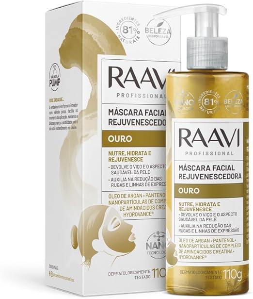Máscara Facial Rejuvenescedora Ouro 1