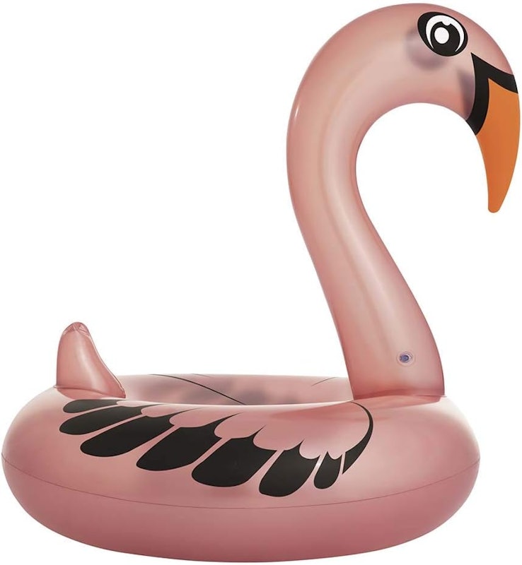 Boia Cisne Perolado Rosa com Abertura 2
