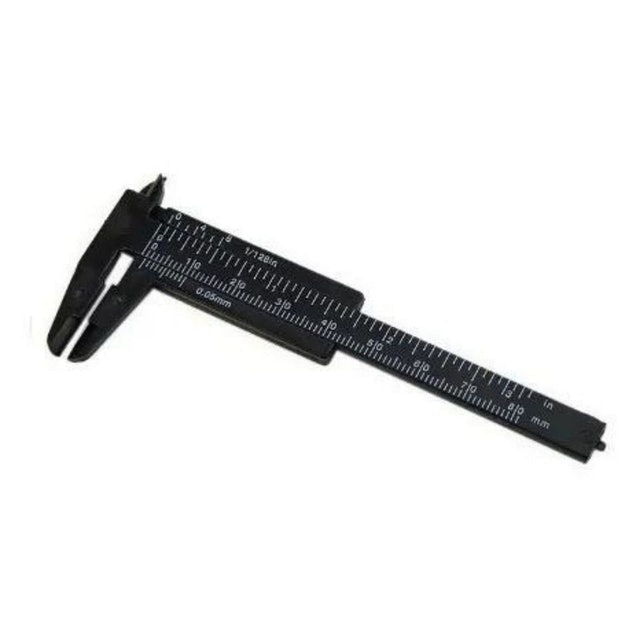 Paquímetro para Sobrancelha Santa Clara 8 cm Preto 2