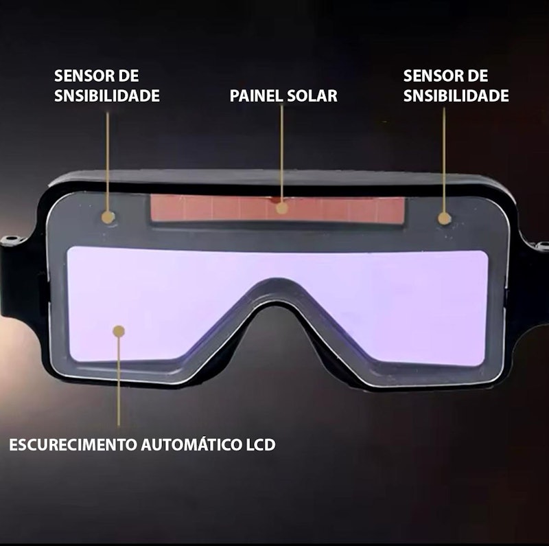 Óculos de Solda para Soldador c/ Escurecimento Automático 3