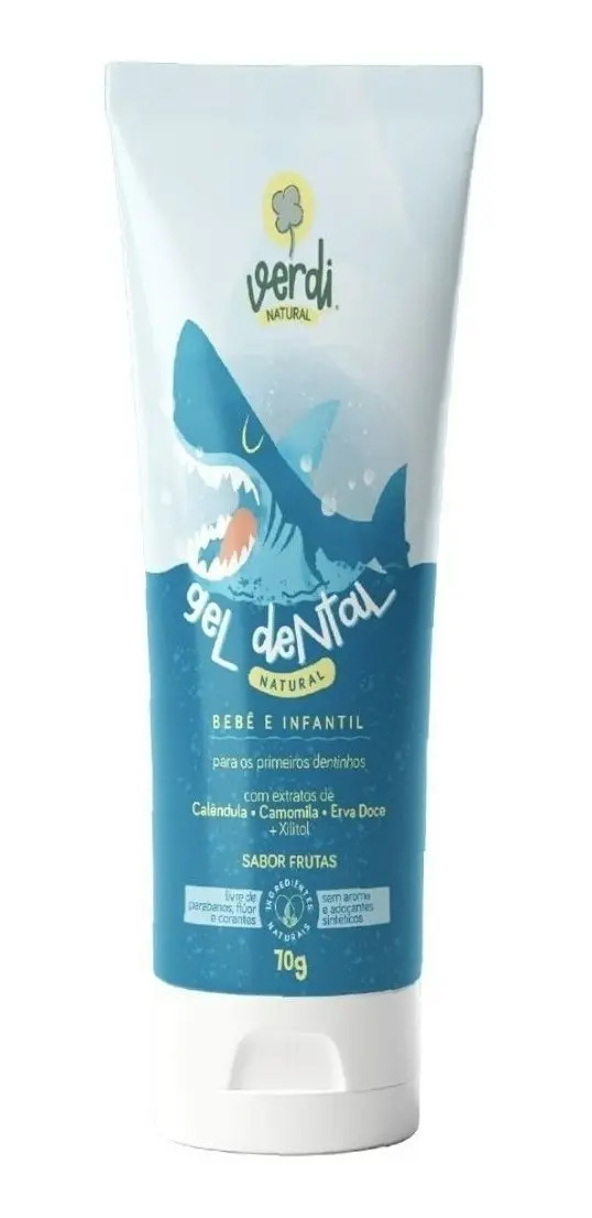 Gel Dental Infantil Natural para os Primeiros Dentes do Bebê 1