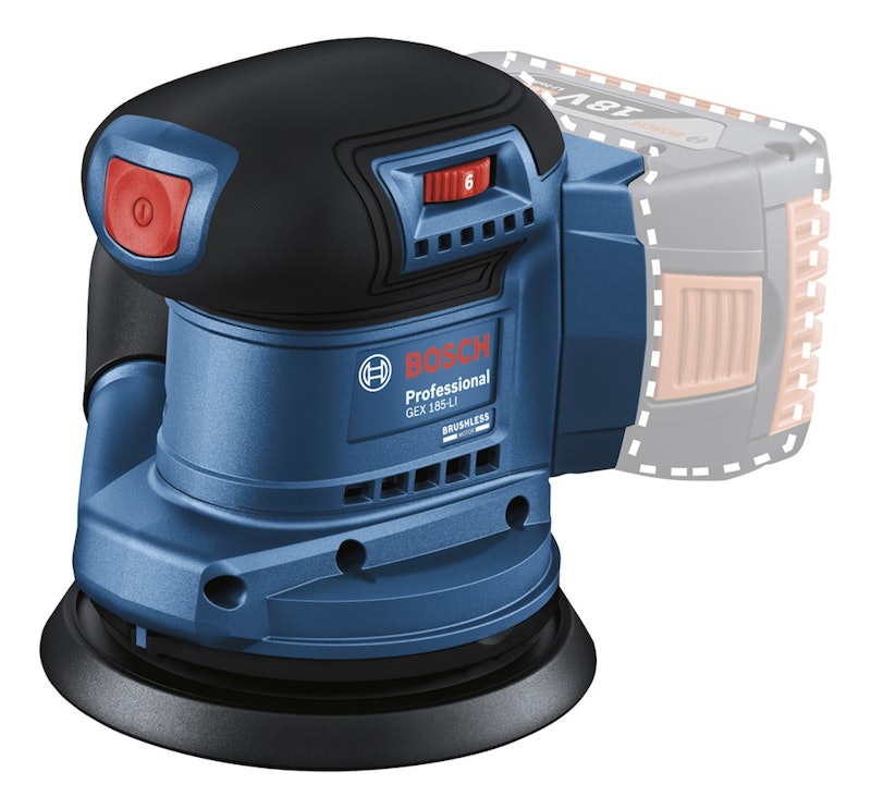 Lixadeira Roto-Orbital Bosch GEX 185-LI 18 V sem Bateria 3