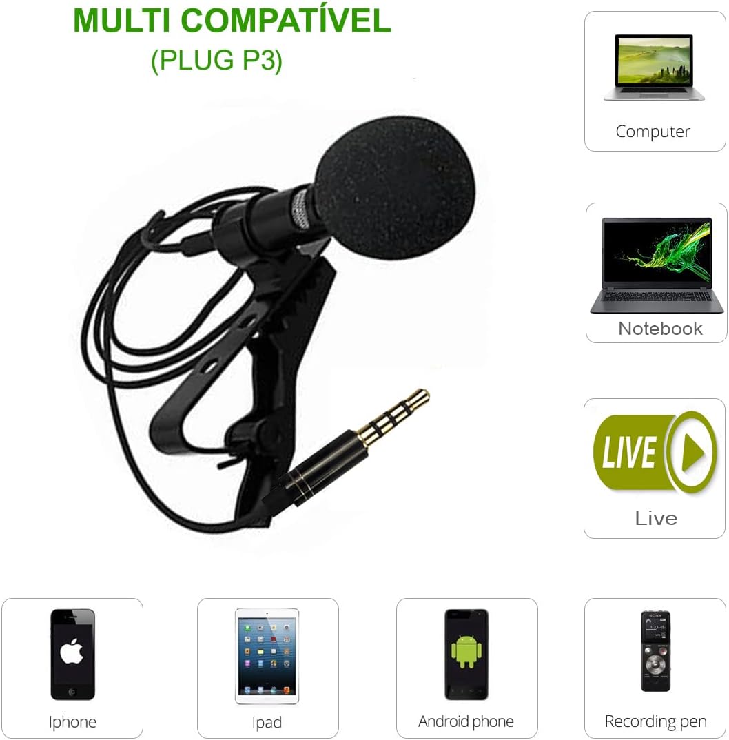 Microfone de Lapela H'Maston 4