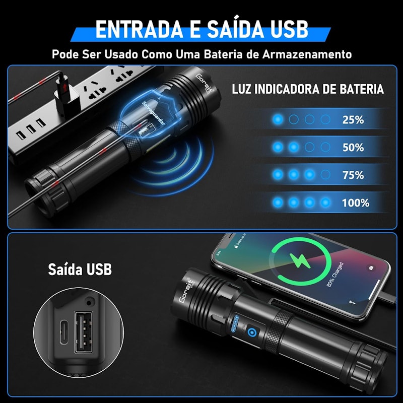 Lanterna Tática Goreit 4