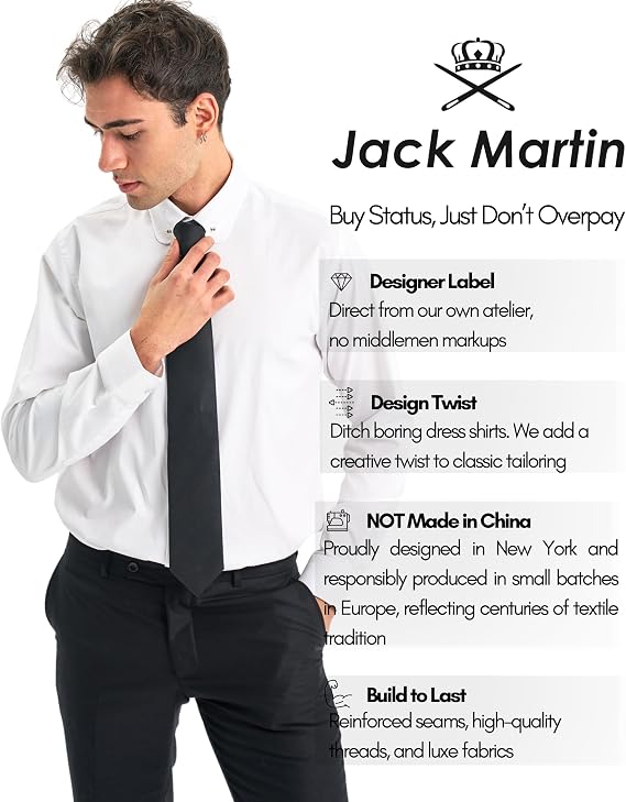 Camisa de Gola Alta com Risca de Giz Jack Martin 4