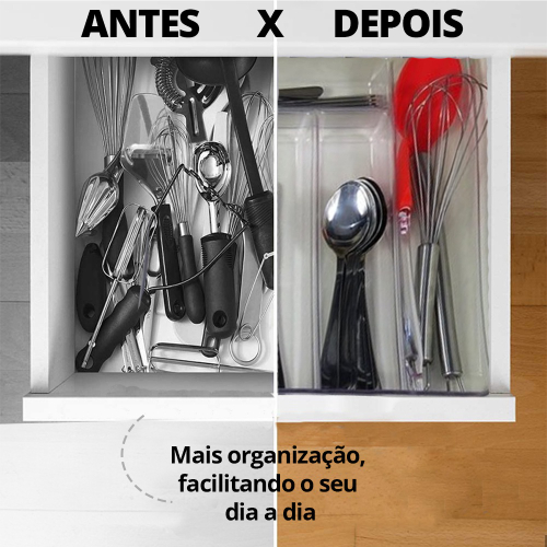 Porta-Talheres de Acrílico para Organizar 3