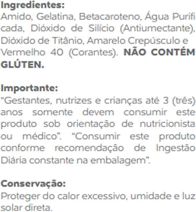 Betacaroteno - 60 Cápsulas 5