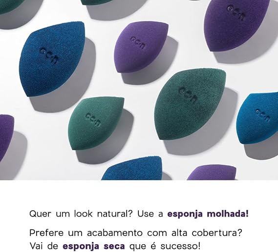 Esponja de Maquiagem - Flat Blend Roxa Océane Purple 3