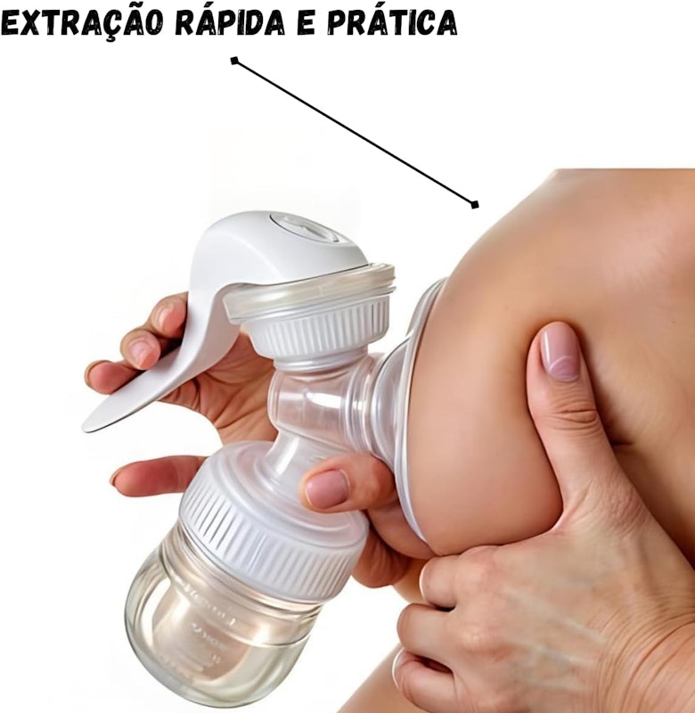 Extrator de Leite Materno Bomba Manual de Tirar Leite 150 ml 3