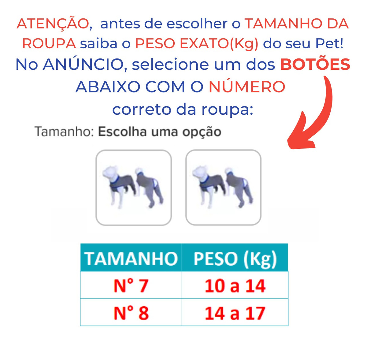 Roupa Pós-Cirúrgica Membro Posterior Pet Nº 7/8 10 a 17 kg 3