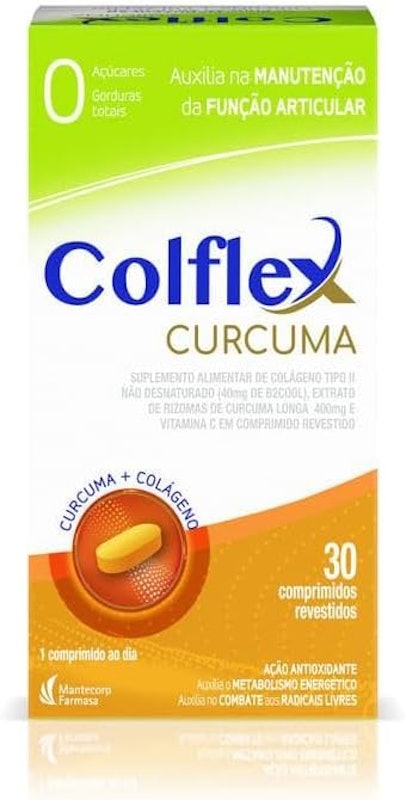 Colágeno Colflex Curcuma Tipo II Não Hidrolisado 1