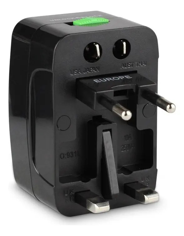 Gshield Adaptador Universal de Tomada para Viagem Bivolt 5