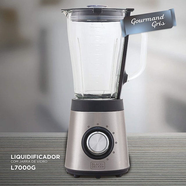 Liquidificador em Inox com Jarra de Vidro Gourmand Gris 2
