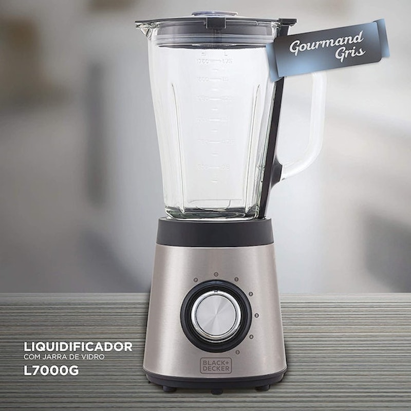 Liquidificador em Inox com Jarra de Vidro Gourmand Gris 2